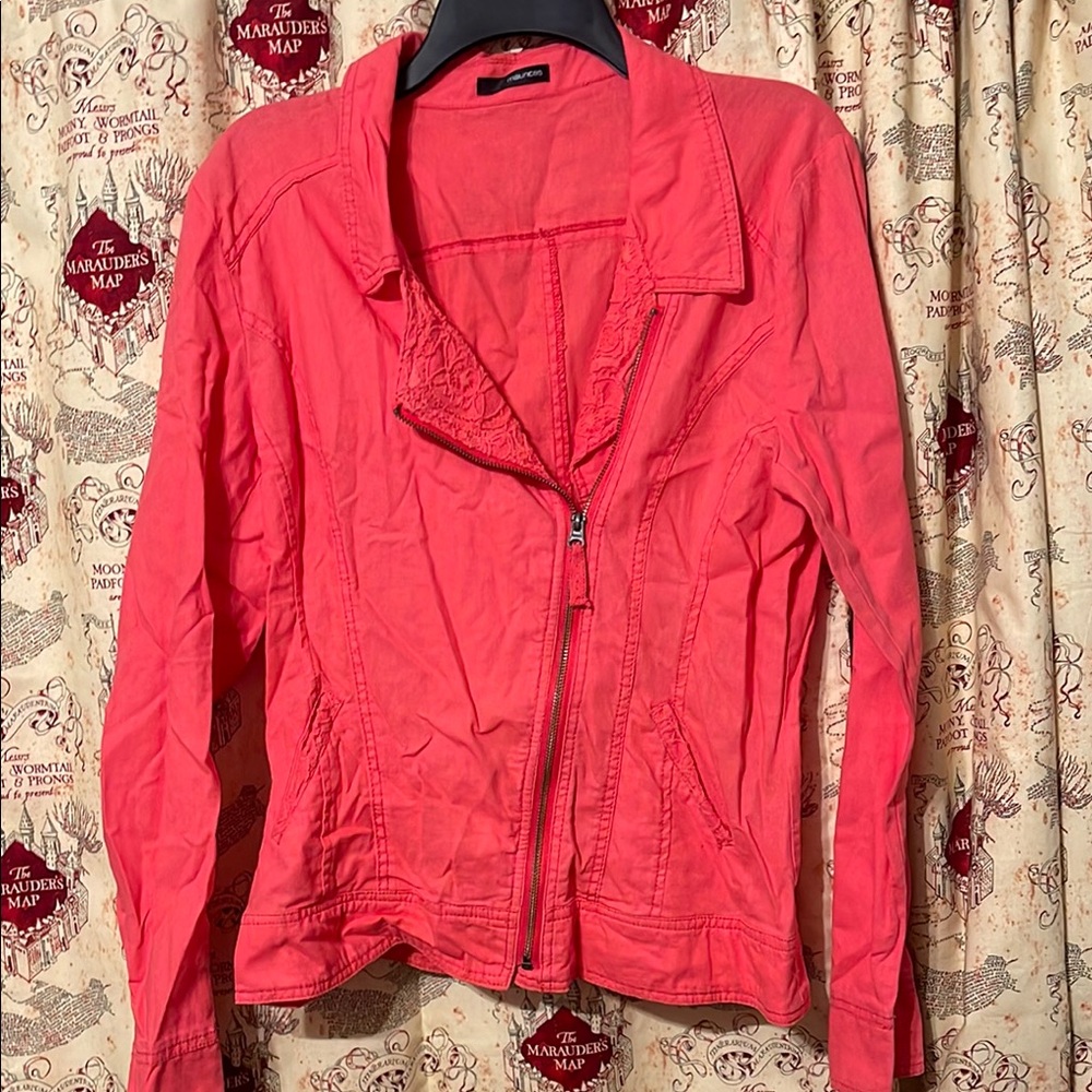 Women's pink linen blend Jacket
